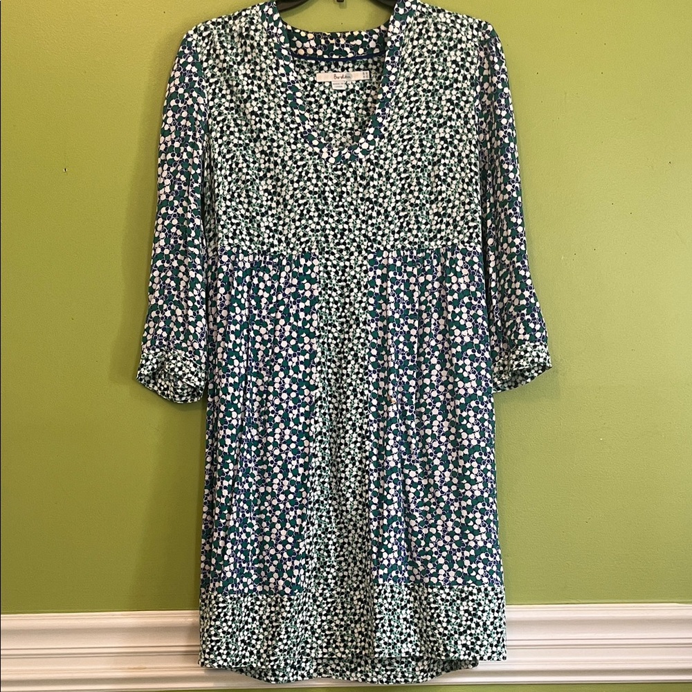 Boden Mollie Printed Geometric Pattern Dress